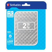 2,5" Verbatim 6.3cm 2TB USB 3.0 Storen Go Gen2 Silver retail