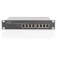 DIGITUS Switch 8-Port Gigabit Unmanaged schwarz