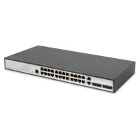DIGITUS Switch 24-Port Gigabit Managed schwarz