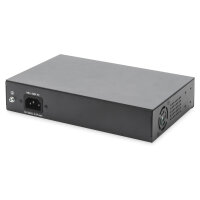 DIGITUS Switch 8-Port Gigabit 180W PoE Unmanaged schwarz