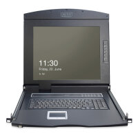 DIGITUS Konsole 17" TFT o.Tastatur o. KVM-Modul schw.