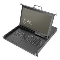 Digitus Modulare HD LCD KVM Konsole mit 17" TFT,...