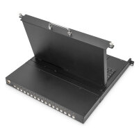 DIGITUS Modulare Konsole 17"HD LCD,16-port HDMI KVM Deutsch