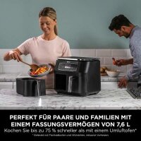 Ninja AF200EU Foodi 4-in-1 Dual Zone Heißluftfritteuse