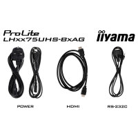 IIYAMA 189.3cm(75") LH7575UHS-B2AG 16:9 3xHDMI+DP+2xUSB (Speditionsversand)