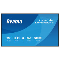IIYAMA 189.3cm(75") LH7575UHS-B2AG 16:9 3xHDMI+DP+2xUSB (Speditionsversand)