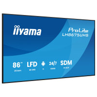 IIYAMA 217cm (85,6") LH8675UHS-B2AG 16:9 3xHDMI+DP+2xUSB (Speditionsversand)