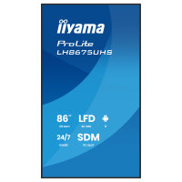 IIYAMA 217cm (85,6") LH8675UHS-B2AG 16:9 3xHDMI+DP+2xUSB (Speditionsversand)