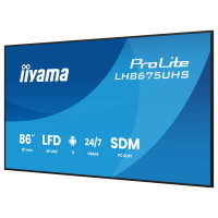 IIYAMA 217cm (85,6") LH8675UHS-B2AG 16:9 3xHDMI+DP+2xUSB (Speditionsversand)