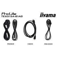 IIYAMA DS TE6515A 163.9cm IPS TOUCH 65/3840x2160/2xHDMI/DP/5xUSB/USB-C