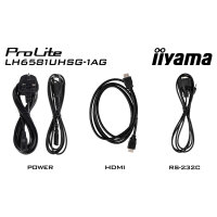 IIYAMA DS LH6581UHSG 163.9cm VA 24/7 65/3840x2160/2xHDMI/2xUSB/USB-C