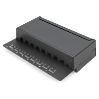 DIGITUS Patchpanel 1HE 8-Port Cat6 geschirmt schwarz