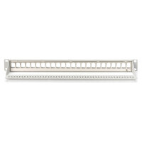 DIGITUS Patchpanel 1HE 24-Port Modular Patchpanel grau