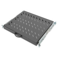 DIGITUS Fachboden 1HE 30x483x385mm bis 25kg schwarz auszieh
