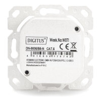 DIGITUS Aufputzdose Cat6 2xRJ45 geschirmt 5er Set weiss