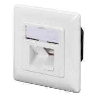 DIGITUS Anschlussdose Cat6 2xRJ45 geschirmt Unt. Signalweiß