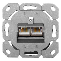 DIGITUS RJ45Dose Cat6 2xRJ45 geschirmt Aufputz Signalweiß