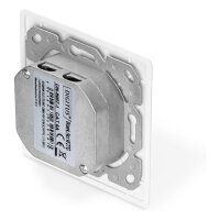 DIGITUS Anschlussdose Cat6a 2xRJ45 geschirmt Unterputz weiß