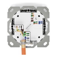 DIGITUS Netzwerkdose CAT 6A Klasse EA geschirmt 1xRJ45 weiß