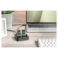 DIGITUS Dual M.2 NVMe SSD DockingStation m. SD-Exp.Kartenles