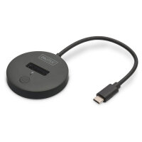DIGITUS Docking USB-C->NVMe/SATA SSD schwarz