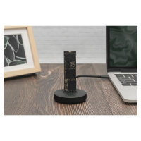 DIGITUS Docking USB-C->NVMe/SATA SSD schwarz