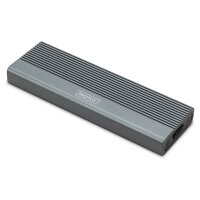 DIGITUS Gehäuse USB 3.1 Gen2 SSD M2 NVMe + SATAIII Alu