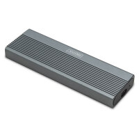 DIGITUS Gehäuse USB 3.1 Gen2 SSD M2 NVMe + SATAIII Alu