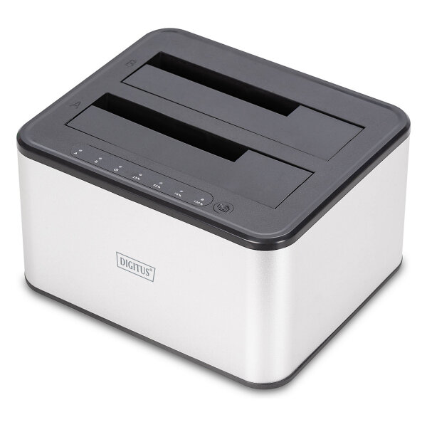DIGITUS Docking USB ->2x 2,5"/3,5" SATA HHD, SSD silber