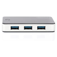DIGITUS USB-Hub 4-Port 3.0->4xA3.0 m.Netzteil schwarz