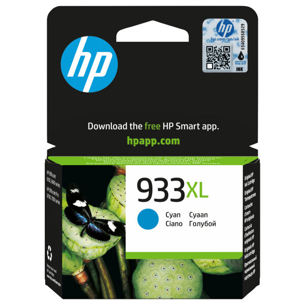 HP 933XL original Ink cartridge CN054AE BGX cyan high capacity 825 pages 1-pack Officejet