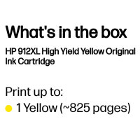 HP 912XL High Yield Yellow Ink