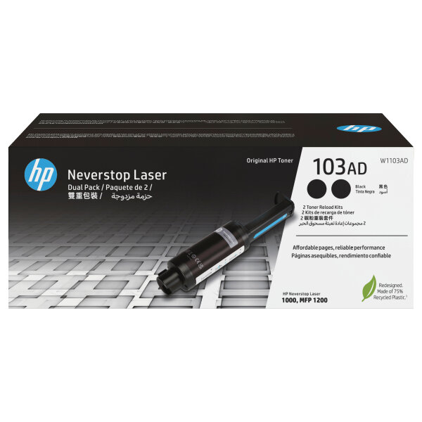 HP 103AD Neverstop Toner Reload Kit 2-Pack