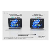I-TEC USB-C Metal Nano 3x Display Docking Station 2x HDMI 1x USB-C video LAN Audio
