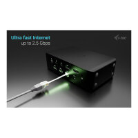 I-TEC Thunderbolt 5 Quattro Display DS 2xTB5 2xHDMI 1x2.5GLAN 1xAudio/Mic 1xUSB-C Gen2