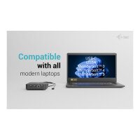 I-TEC USB-C DS 2 x HDMI 1x DP 1x GLAN 1x USB-C 3.2 3x USB-A 3.2 2x USB 2.0 1x 3.5mm Audio