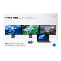 I-TEC USB-C DS 2 x HDMI 1x DP 1x GLAN 1x USB-C 3.2 3x USB-A 3.2 2x USB 2.0 1x 3.5mm Audio