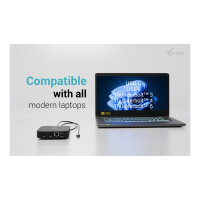 I-TEC USB-C Dual HDMI DS 2xHDMI 1xGLAN 2xUSB-A 3.2 2xUSB 2.0 1xUSB-C Gen2 1xUSB-C Gen1 k 1x100W USB-C PD+Charger 100W