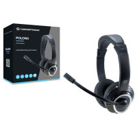 CONCEPTRONIC Headset USB Mikro,int.Bed.Stereo 2.0m sw