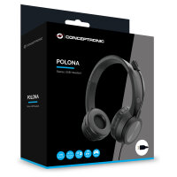 CONCEPTRONIC Headset USB-A Mikro,int.Bed.Stereo 2.0m sw
