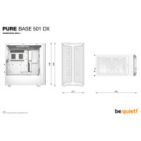 Midi be quiet! Pure Base 501 DX White