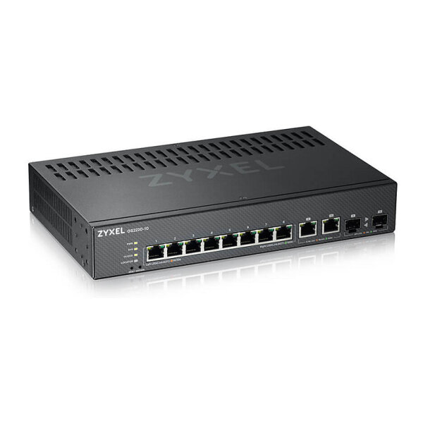 8+2P Zyxel GS2220-10 M RM