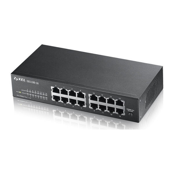 16P Zyxel GS1100-16 V3 RM