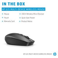 HP Multi-Device 635 Black Wireless Mouse