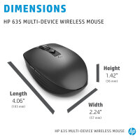 HP Multi-Device 635 Black Wireless Mouse