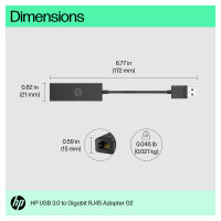 HP USB 3.0 to Gig RJ45 Adapter G2