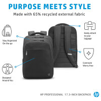HP Professional 43,9cm 17,3" Notebook Rucksack Schwarz