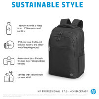 HP Professional 43,9cm 17,3" Notebook Rucksack Schwarz