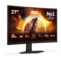 68,6cm/27" (1920x1080) AOC Gaming C27G4ZXE 16:9 FHD VA curved HDR10,3ms 280Hz 2xHDMI DP Black