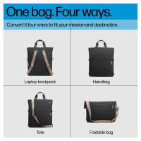 HP 14 Convertible Laptop Backpack Tote